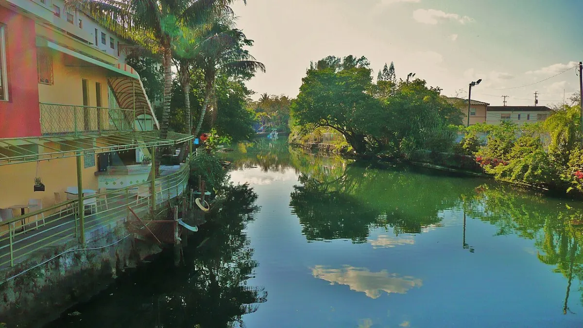 The Little River canal, the waterway the Miami neighborhood is named for